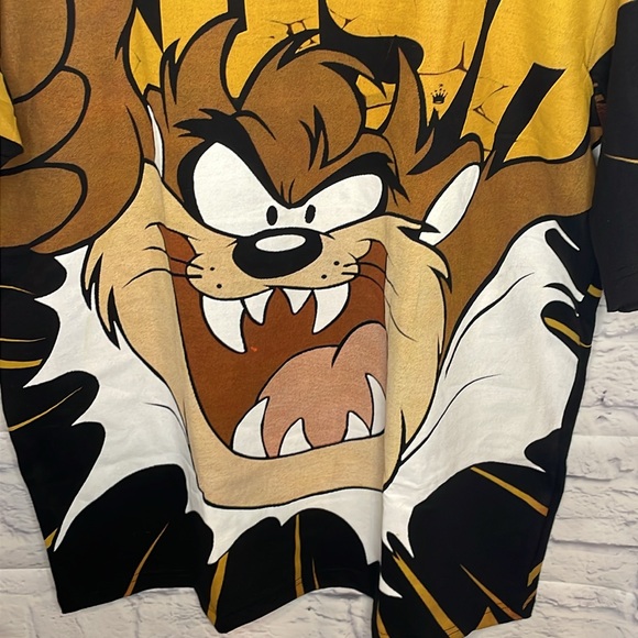 Vintage Taz Looney Tunes Overprint Tee - Picture 2 of 8